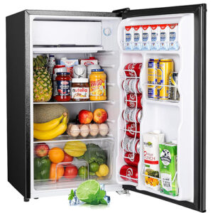 Upstreman Mini Fridge with Freezer for Office or Dorm